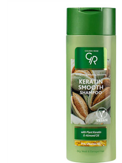 Golden Rose Keratin Smooth Σαμπουάν Κερατίνης για Επανόρθωση για Ξηρά & Ταλαιπωρημένα Μαλλιά 430ml
