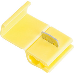 81649 Cable Terminal - Κλέφτης Ρέυματος από Καλώδιο Max 24A - Κίτρινο - Μ3.2 x Π2 x Υ1.8cm - Πακέτο 20 Τεμαχίων