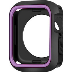 Θήκη Σιλικόνης για το Apple Watch 41mm - Μαύρο / Μωβ