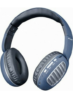 Moveteck CT978 Ασύρματα Bluetooth Ακουστικά Over Ear Μπλε