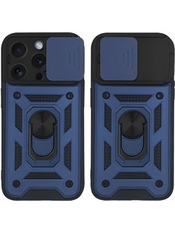 Sonique Ring Armor CamPro Θήκη iPhone 15 Pro Blue