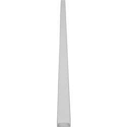 GLOBOSTAR(R) ALP-LINEAR ALIENA 70809-1M Επιφανειακό Προφίλ Αλουμινίου με Λευκό Γαλακτερό Πατητό Κάλυμμα για Ταινίες LED IP20 - Ασημί + Λευκό - Μ100 x Π2.4 x Υ1.1cm 70809-1M