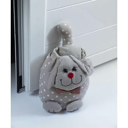 Doorstop σκύλος (20cm x 25cm) μπέζ SilkFashion