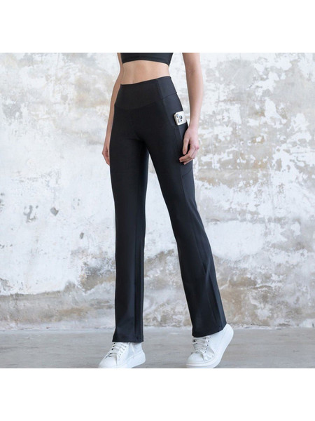 Lismina Pocket Tube Leg Extra High Waist Γυναικείο Κολάν Μαύρο 432