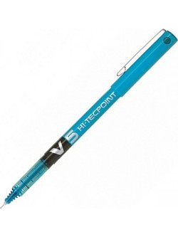 Pilot V5 Hi-Tecpoint Στυλό Υγρής Μελάνης 0.5mm Γαλάζιο