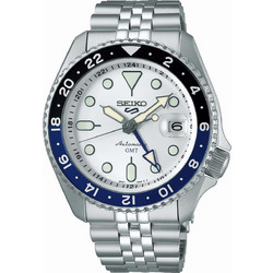 Seiko 5 Sports Ανδρικό Ρολόι Αυτόματο με Ασημί Μεταλλικό Μπρασελέ SSK033K1