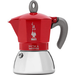 Bialetti Moka Induction nera 0006946 Μπρίκι Espresso 6Cups Κόκκινο