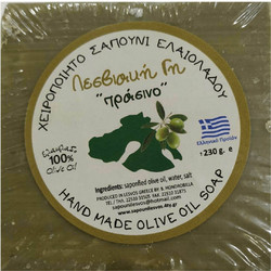 Λεσβιακή Γη Olive Oil Χειροποίητο Πράσινο Σαπούνι 230gr