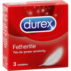 Durex Fetherlite Προφυλακτικά Λεπτά με Λιπαντικό 3τμχ