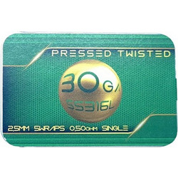 Tesla Handcrafted Coils Premade Coils Pressed Twisted SS316L (2x30ga) 0.5 Ohm