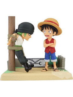 Banpresto One Piece Monkey D. Luffy & Roronoa Zoro 7cm