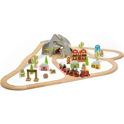 Bigjigs Rail Ξύλινο Σετ Τρένου Άγρια Δύση