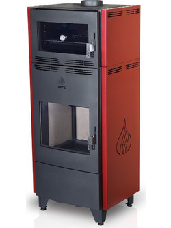 Phoenix Hydro Oven Ενεργειακή Σόμπα Καλοριφέρ με Φούρνο Κόκκινο
