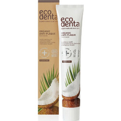 Ecodenta Anti-Plaque Coconut Οδοντόκρεμα κατά της Πλάκας Χωρίς Φθόριο 75ml