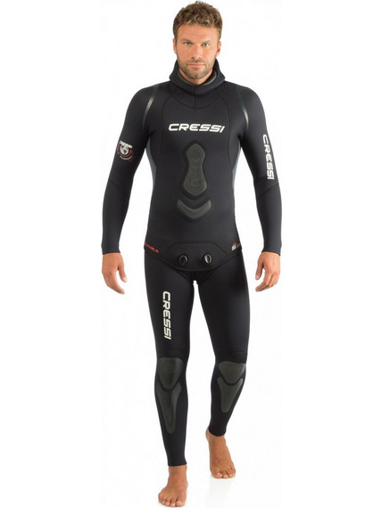 Cressi Apnea Ολόσωμη Στολή Κατάδυσης Ξυρισμένη Neoprene με Επιστήθιο για Ψαροντούφεκο 5mm