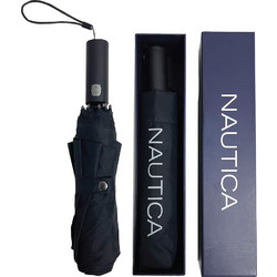 NAUTICA 6668 Ομπρέλα σπαστή αυτόματη αντιανεμική Μαύρο
