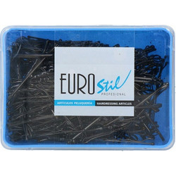 Τσιμπιδάκια Eurostil Clips Negro (300 pcs)