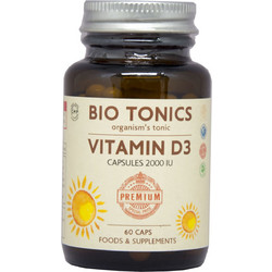 Bio Tonics Vitamin D3 2000iu 60 Κάψουλες