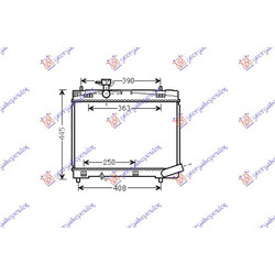 Ψυγειο ΒΕΝΖ. 1.33VVT-I (73/74KW) (09-11) (350x480) ΠΑΡΟΧ.ΔΙΑΓΩΝ./ΑΝΟΙΧ.ΚΥΚΛ. (VALEO) Toyota Yaris 14-17 - 821106370
