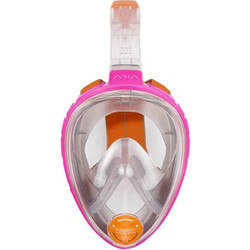 Ocean Reef Aria Snorkel S/M Μάσκα Θαλάσσης Full Face Διάφανη Ροζ
