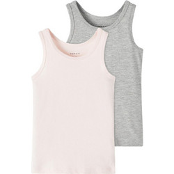 Σετ 2 τμχ φανέλες αμάνικες Pink and Grey ροζ
