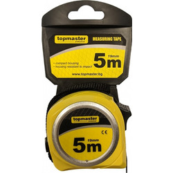 TOP MASTER ΜΕΤΡΟΤΑΙΝΙΑ 5M*19MM ΜΕ ΑΥΤΟΜΑΤΗ ΕΠΑΝΑΦΟΡΑ COMPACT 260402