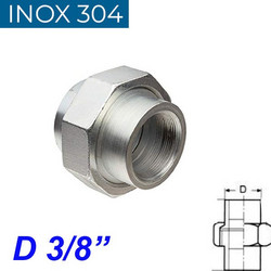 INOX 304 Ρακόρ 3/8"