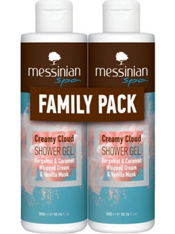 Messinian Spa Creamy Cloud Αφρόλουτρο σε Gel 2x300ml