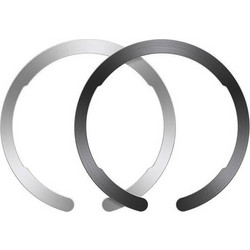 ESR Adapter For Magsafe Halolock Ring For Smartphone 2pcs. (black/silver)