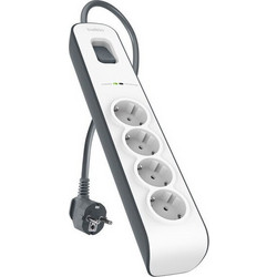 Belkin Πολύπριζο Ασφαλείας 4 Θέσεων με Καλώδιο 2m BSV400vf2M-V2