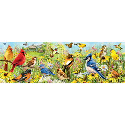 Puzzle Eurographics Garden Birds Panorama by Giordano Greg 1000 Κομμάτια