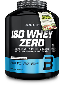 Biotech USA ISO Whey Zero Black Biscuit Πρωτεΐνη Ορού Γάλακτος Γράμμωσης Χωρίς Λακτόζη & Γλουτένη 1.8kg