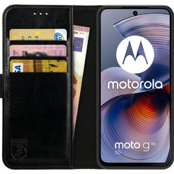 Rosso Element Wallet Θήκη Μαύρο (Motorola Moto G55)