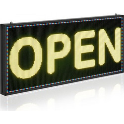 VEVOR Προγραμματιζόμενη LED Πινακίδα 40x18in P6 Πολύχρωμη YPGDGGP40X18HX5YG001V2
