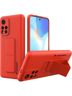 Wozinsky Kickstand Case Silicone Stand Cover For Xiaomi Redmi Note 11S / Note 11 Red - (Wozinsky Kickstand Xiaomi Redmi Note 11/11S Global Red)