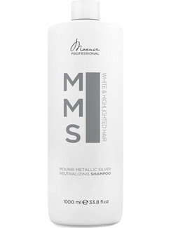 Mounir Professional MMS Metallic Silver Σαμπουάν για Προστασία Χρώματος για Βαμμένα Μαλλιά 1lt