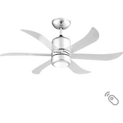 Evivak Yoda 804500 Ανεμιστήρας Οροφής 110cm 55W με Φως & Τηλεχειριστήριο Διαφανής
