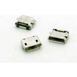 Micro USB B female surface mount