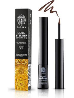 Garden of Panthenols 02 Brown Αδιάβροχο Πινέλο Eyeliner 4ml