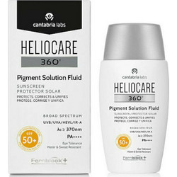 Heliocare 360 Pigment Solution Fluid Αντηλιακή Κρέμα Προσώπου Αντιγηραντική Κατά των Πανάδων SPF50+ 50ml
