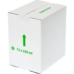 Χαρτοκιβώτιο 3 Φύλλων για Φιάλες Λαδιού 12 x 250ml Marasca Π20,2 x Β15 x Υ22εκ