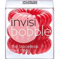 Κοκαλάκια Μαλλιών Invisibobble Traceless Hair Ring Raspberry Red (Συσκευασία 3ων τεμαχίων)