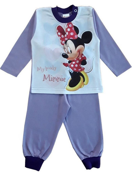 Πιτζαμάκι Μακρυμάνικο Minnie Beboulino Purple 80209660018