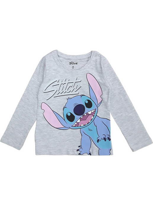 Disney Stitch Παιδικό T-Shirt Μακρυμάνικο Γκρι 8020394