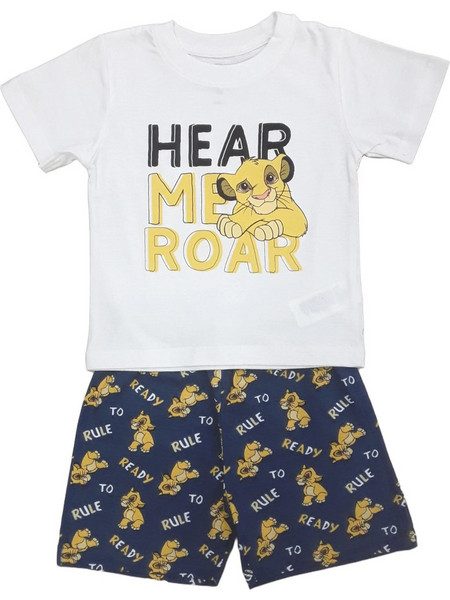 Πιτζάμα Καλοκαιρινή Hear Me Roar White Blue 8010358