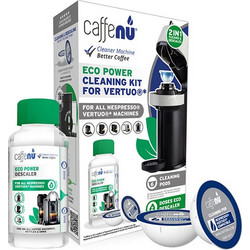 Caffenu KIT Nespresso VERTUO Καθαρισμού μηχανής (6caps caffenu, 1x αφαλατικό Caffenu 200ml)