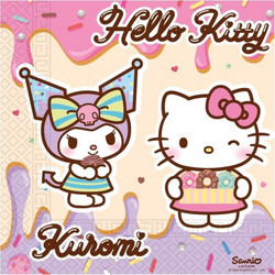 Χαρτοπετσέτες 33X33 Hello Kitty & Kuromi 20Τμχ (98234)