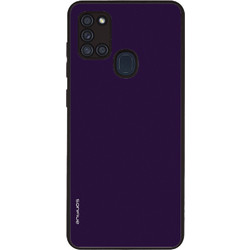 Sonique ColorBloc Series Back Cover Purple (Samsung Galaxy A21s)