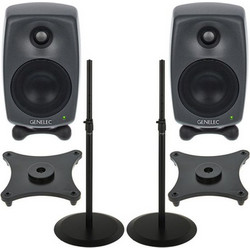 Genelec 8020 DPM Stand Bundle BK