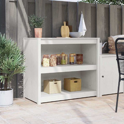 vidaXL Ντουλάπα Κουζίνας με ράφι MEPPEL Λευκό 106 x 55 x 92 cm